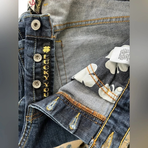 Men’s lucky jeans in excellent condition size 34 with 28 inseam - Picture 2 of 6
